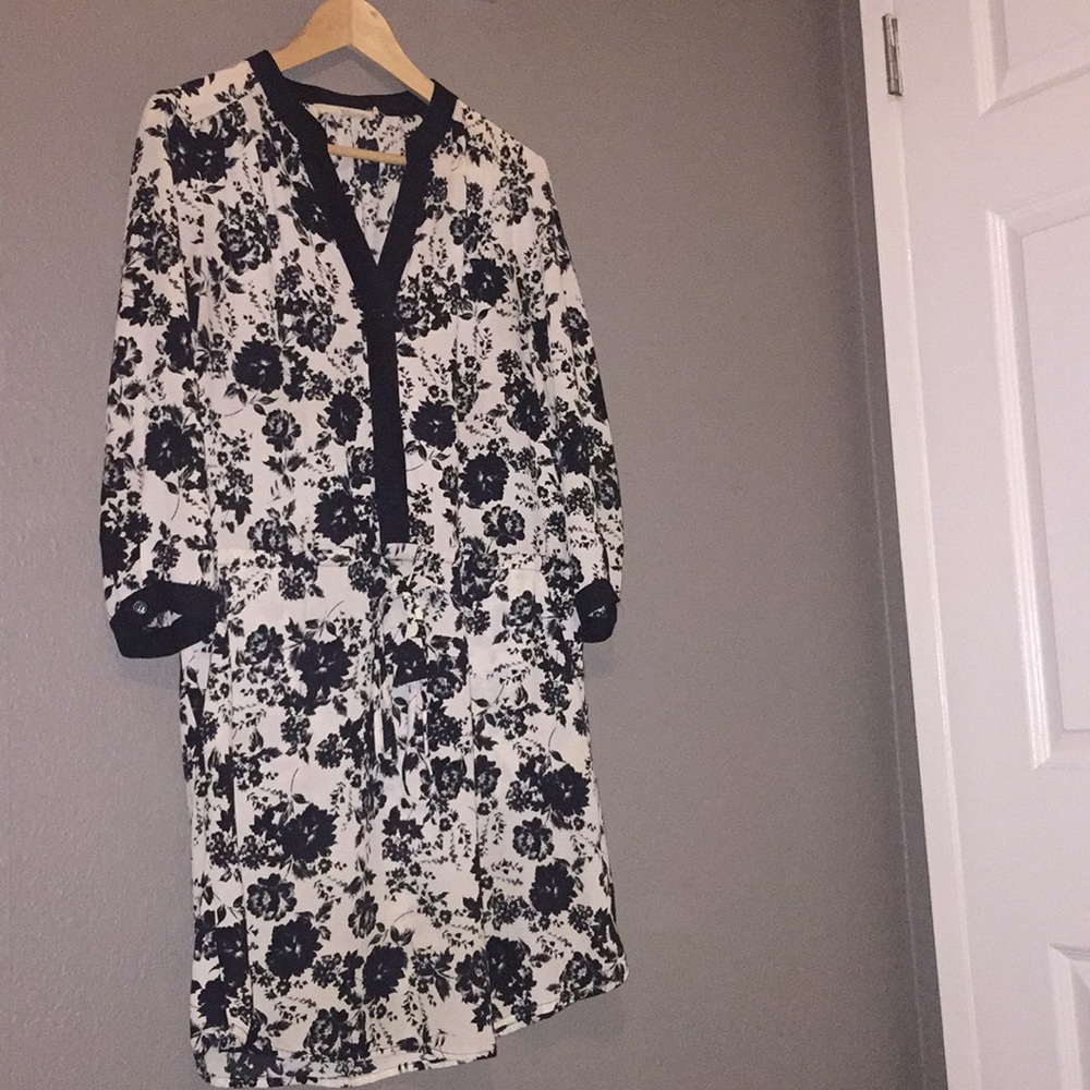 Ellison Black and White Dress